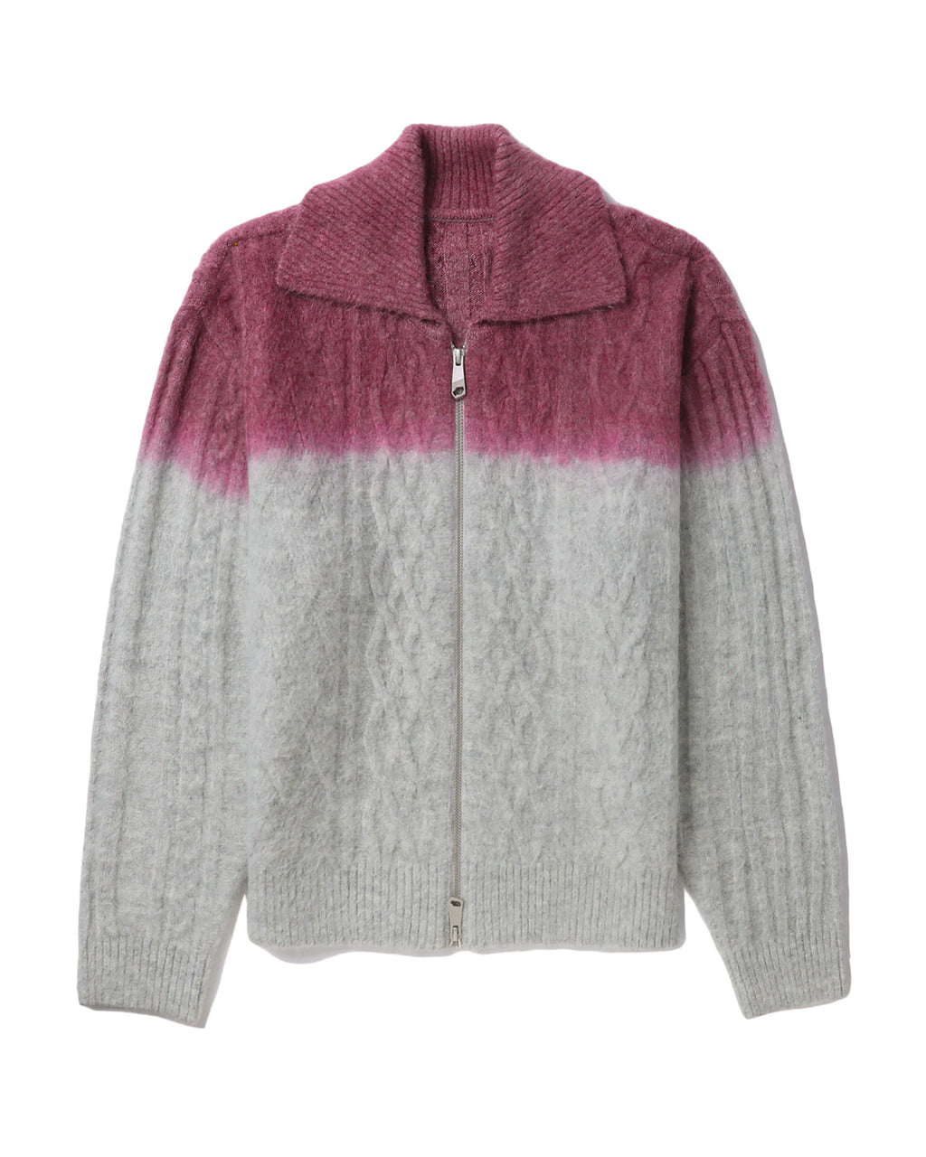 Zip-up cardigan