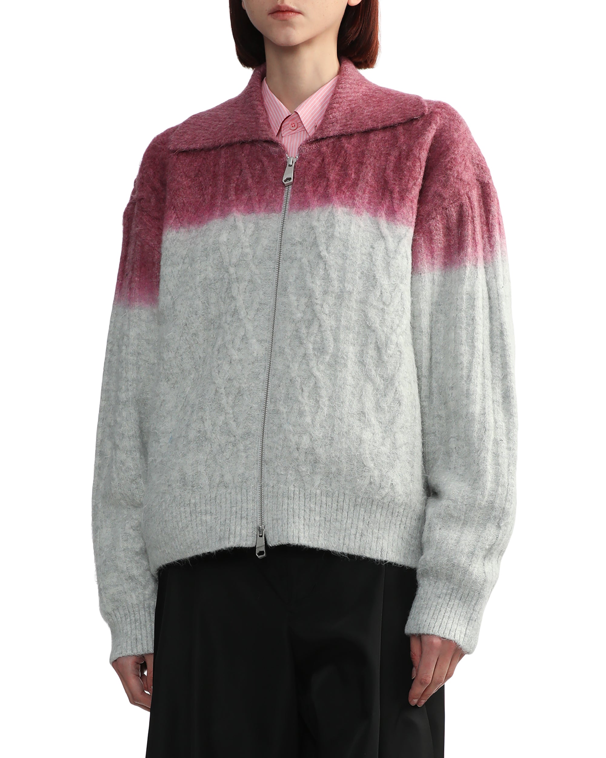 Zip-up cardigan