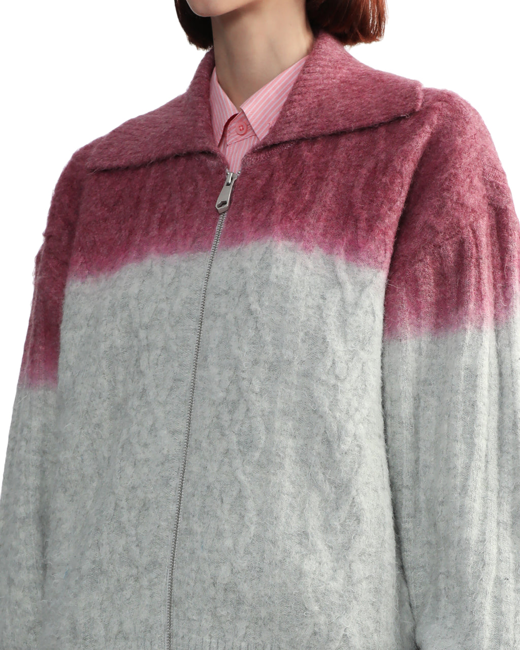 Zip-up cardigan