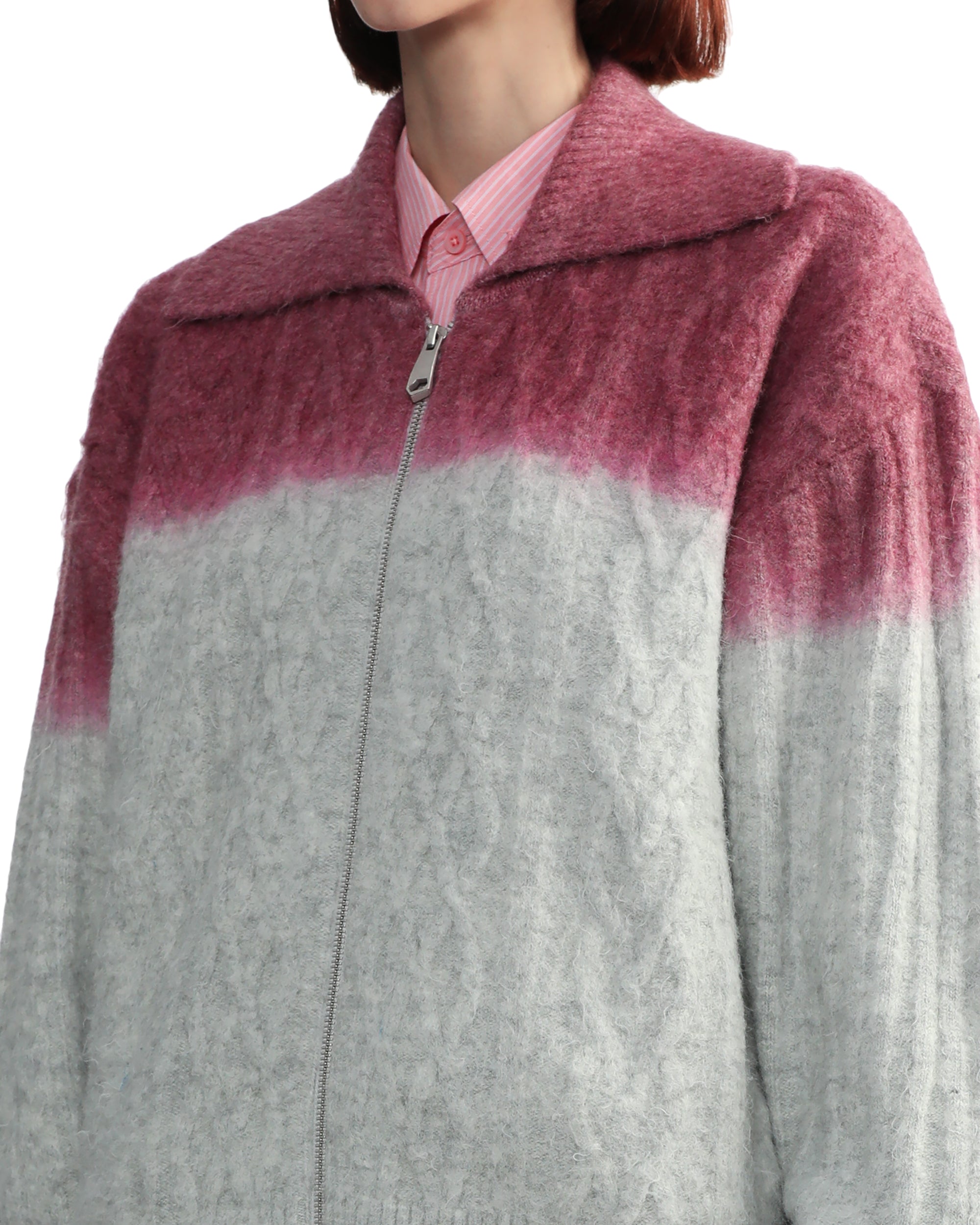 Zip-up cardigan