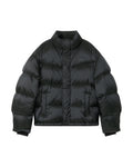 Stand collar puffer jacket