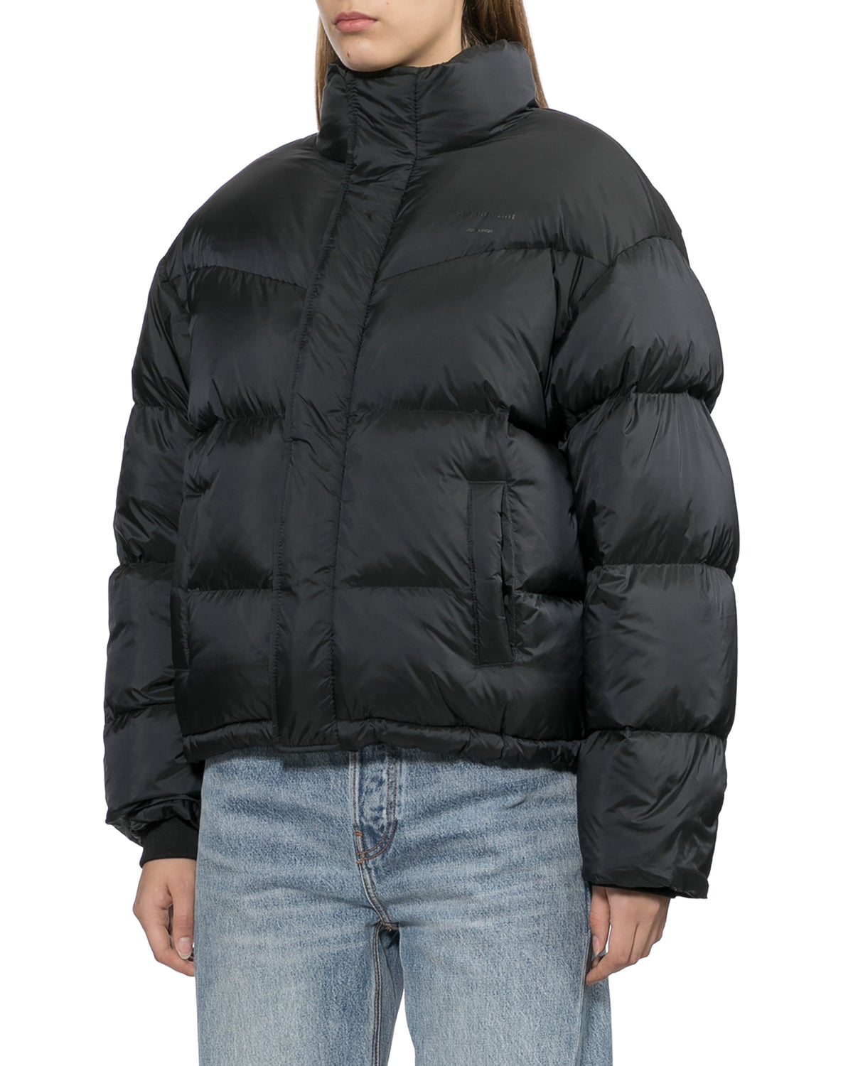 Stand collar puffer jacket