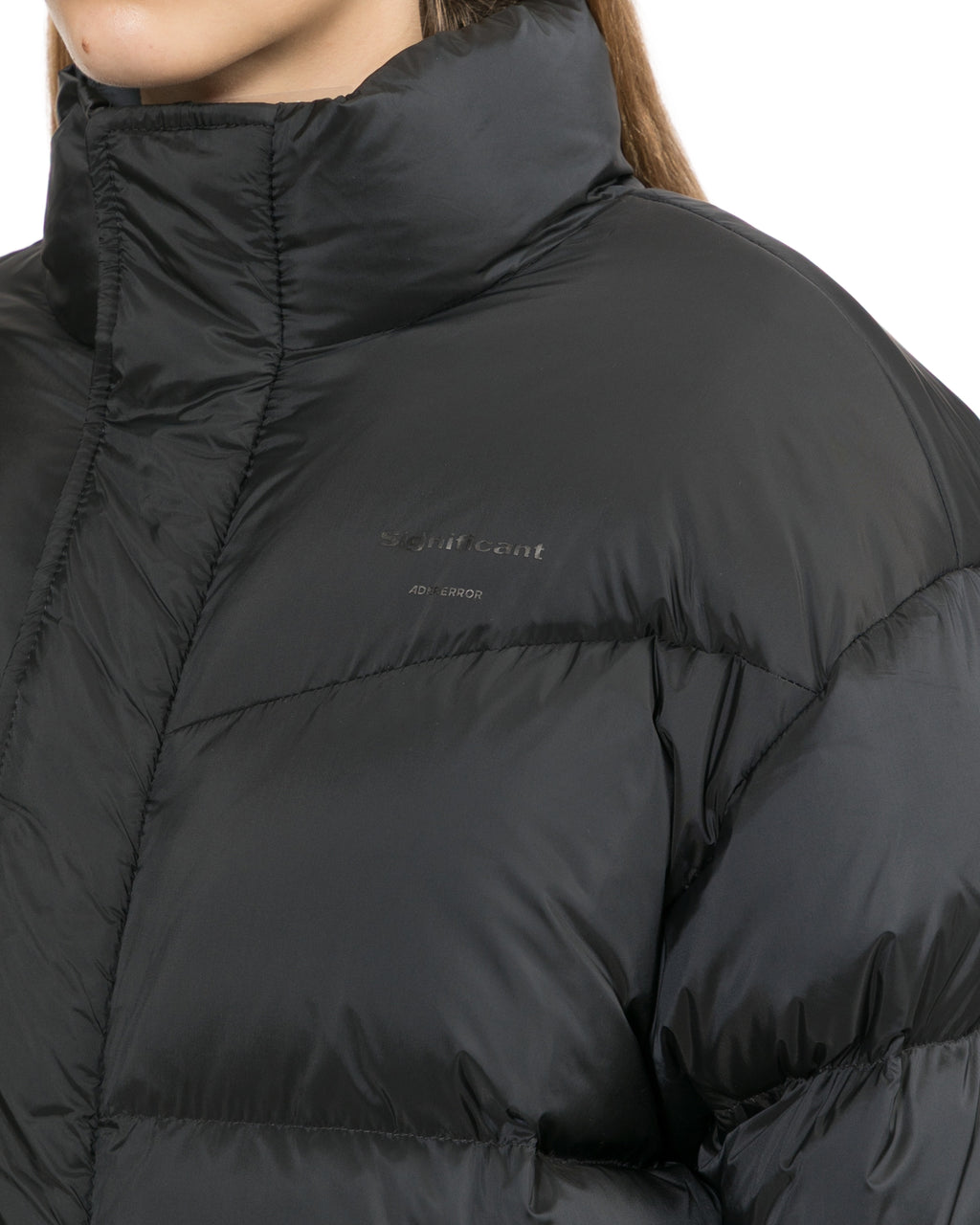 Stand collar puffer jacket