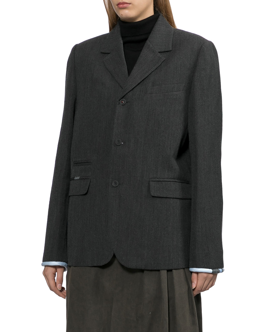 Notched lapel blazer