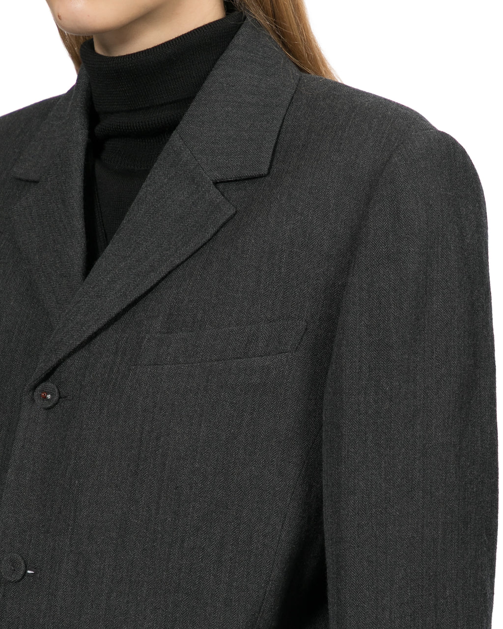 Notched lapel blazer