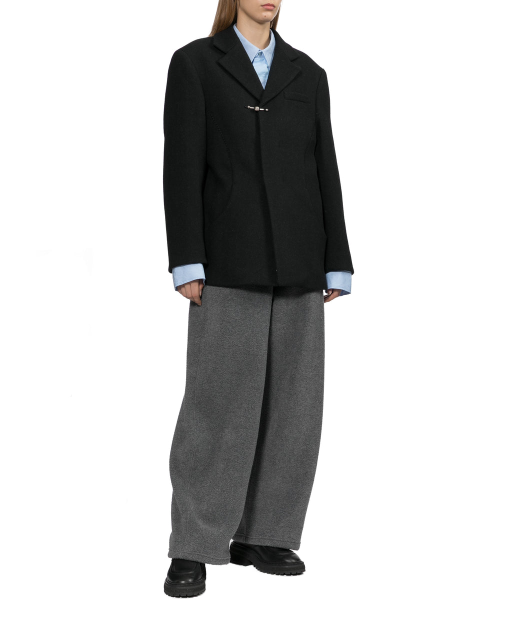 Notched lapel blazer