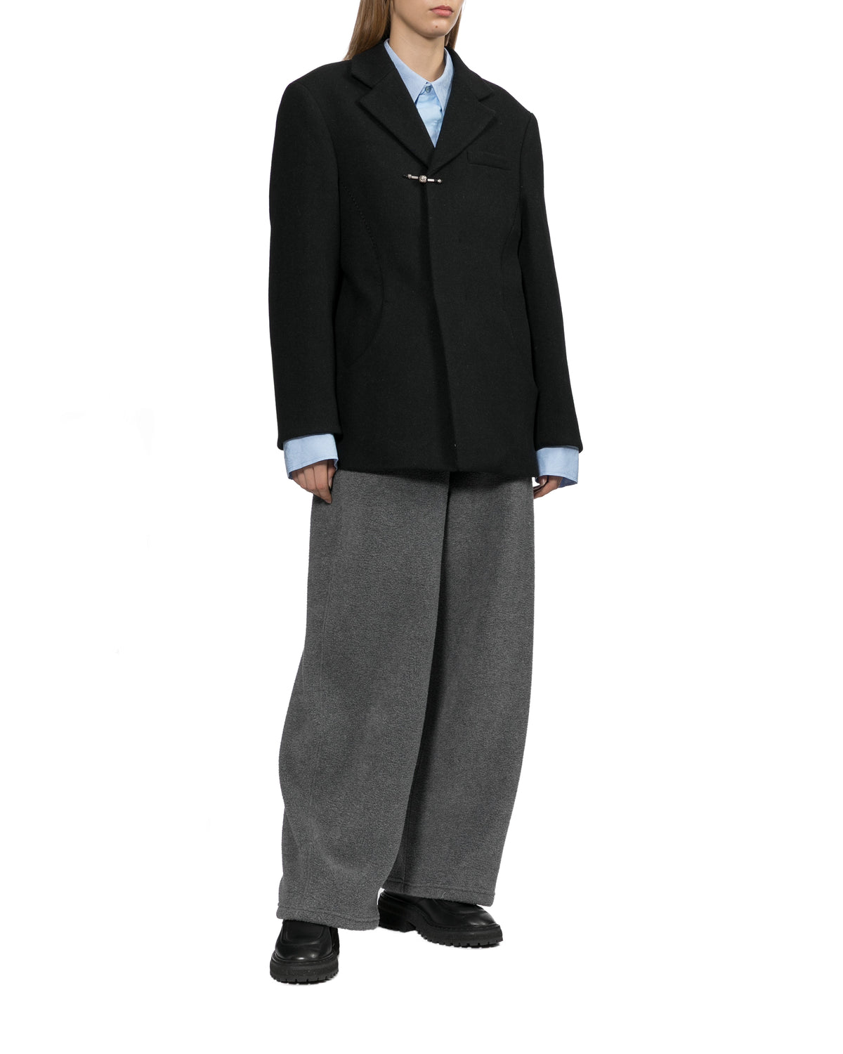 Notched lapel blazer