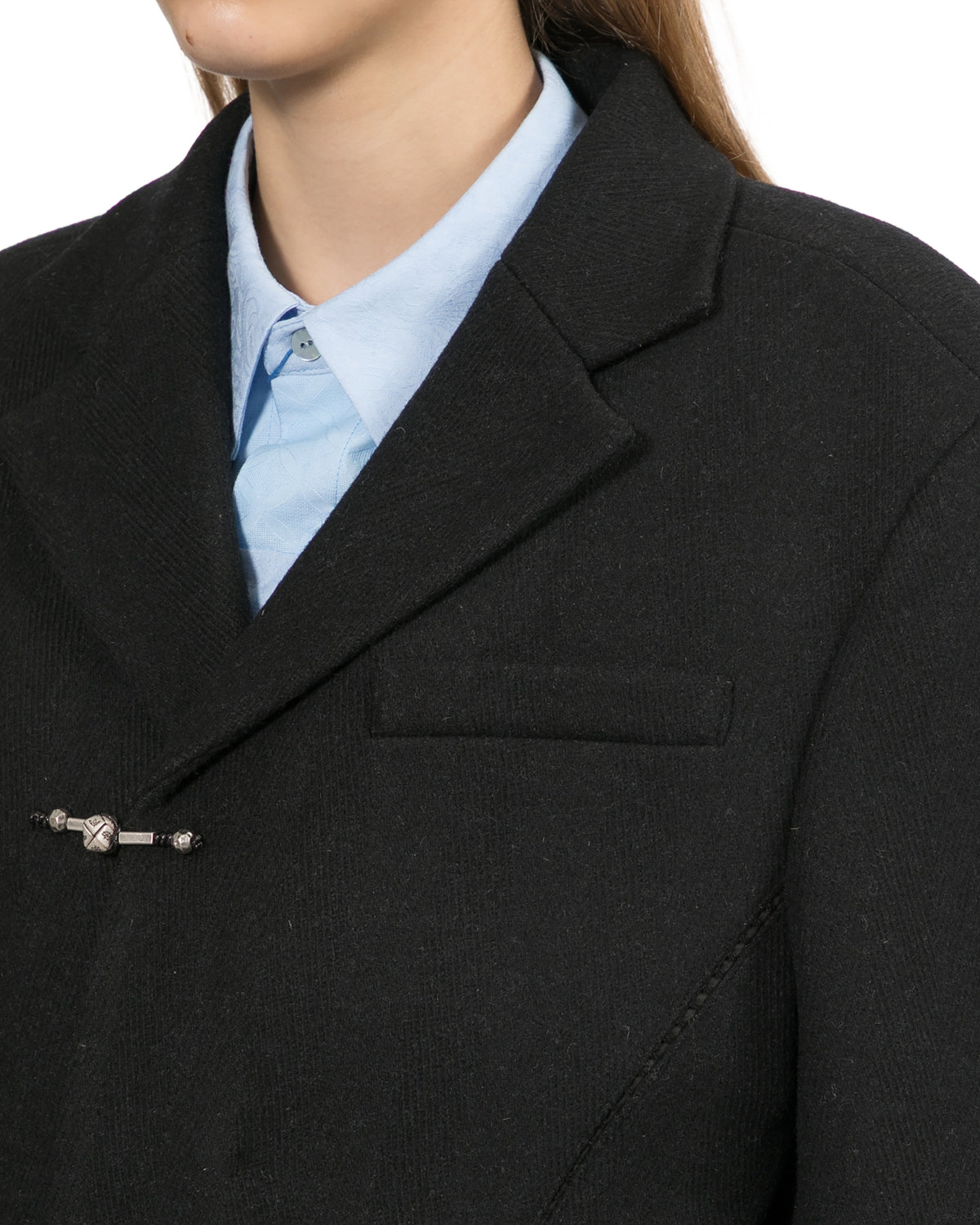 Notched lapel blazer