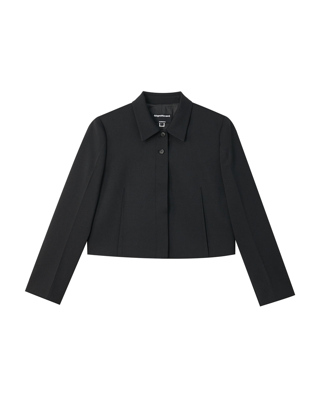 Significant tag cropped jacket