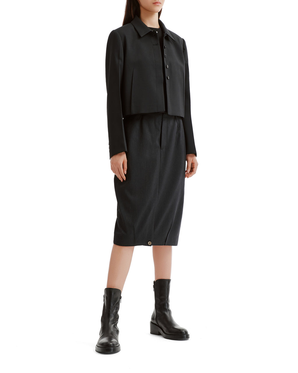 Significant tag cropped jacket