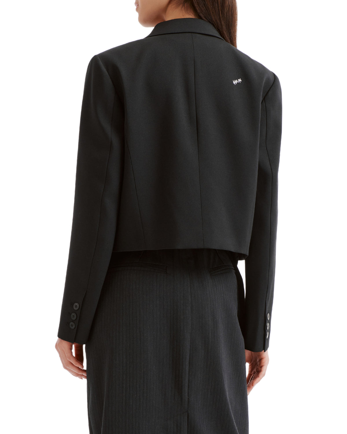 Significant tag cropped jacket