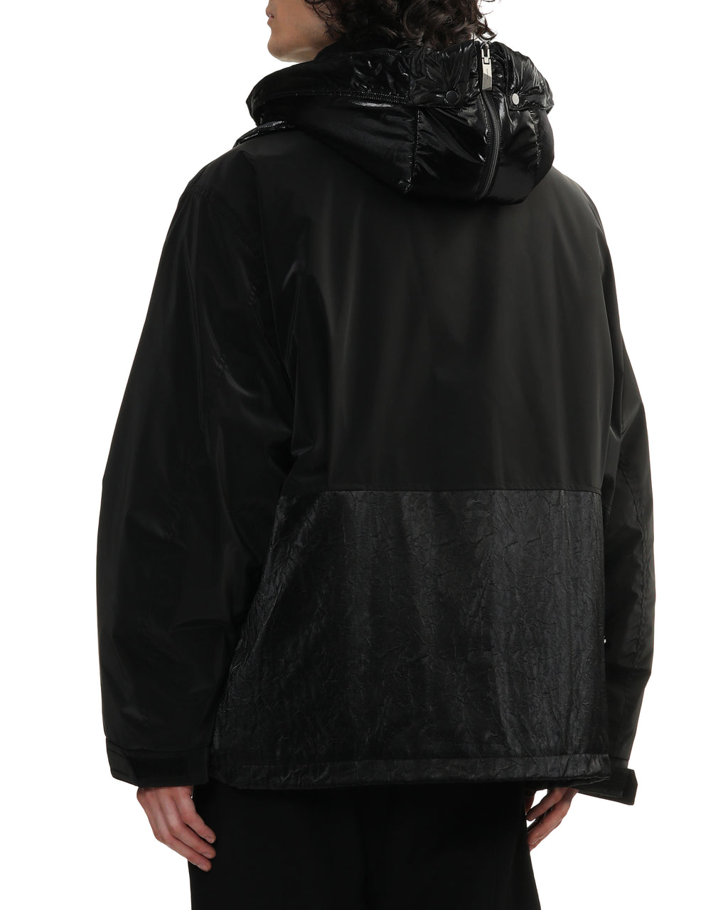 Panelled hooded jacket