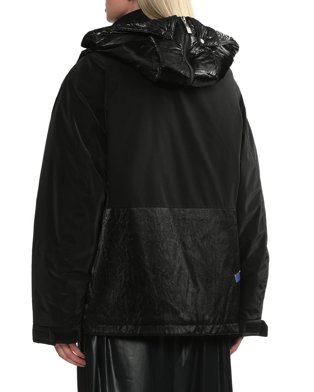 Panelled hooded jacket