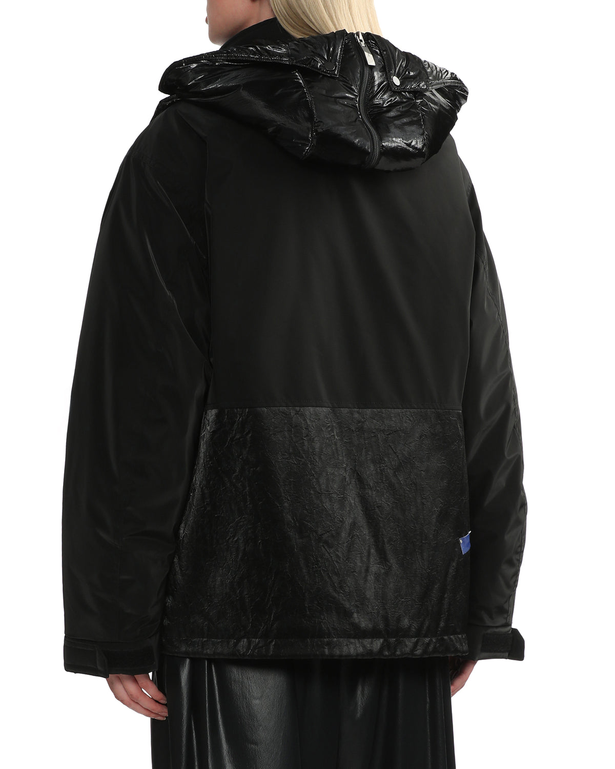 Panelled hooded jacket