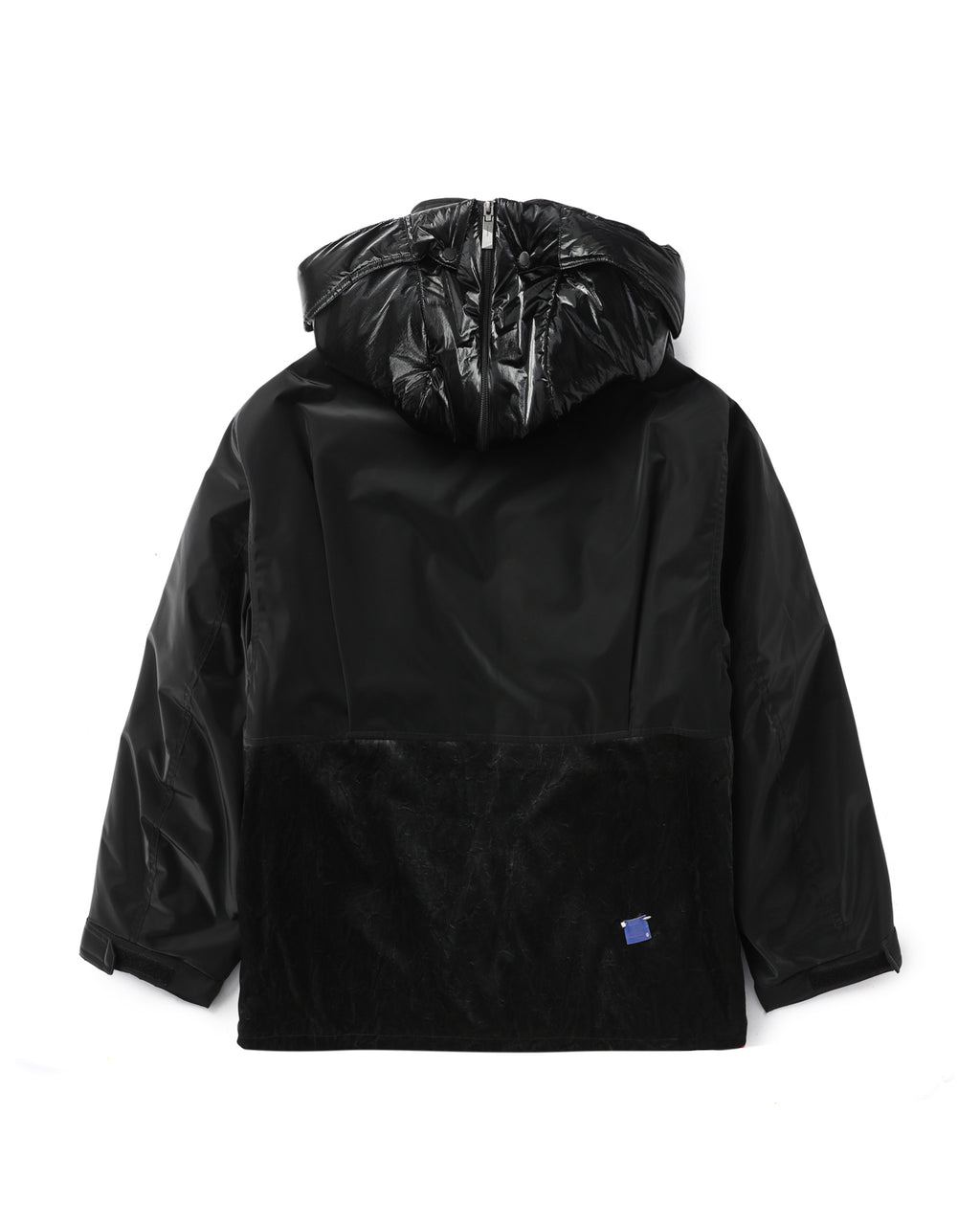 Panelled hooded jacket
