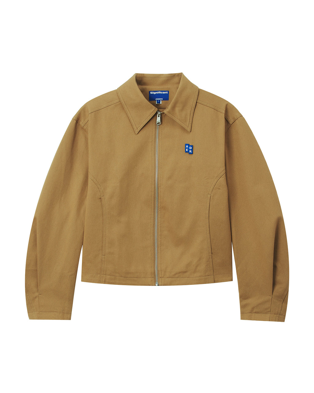 Collared zip-up jacket