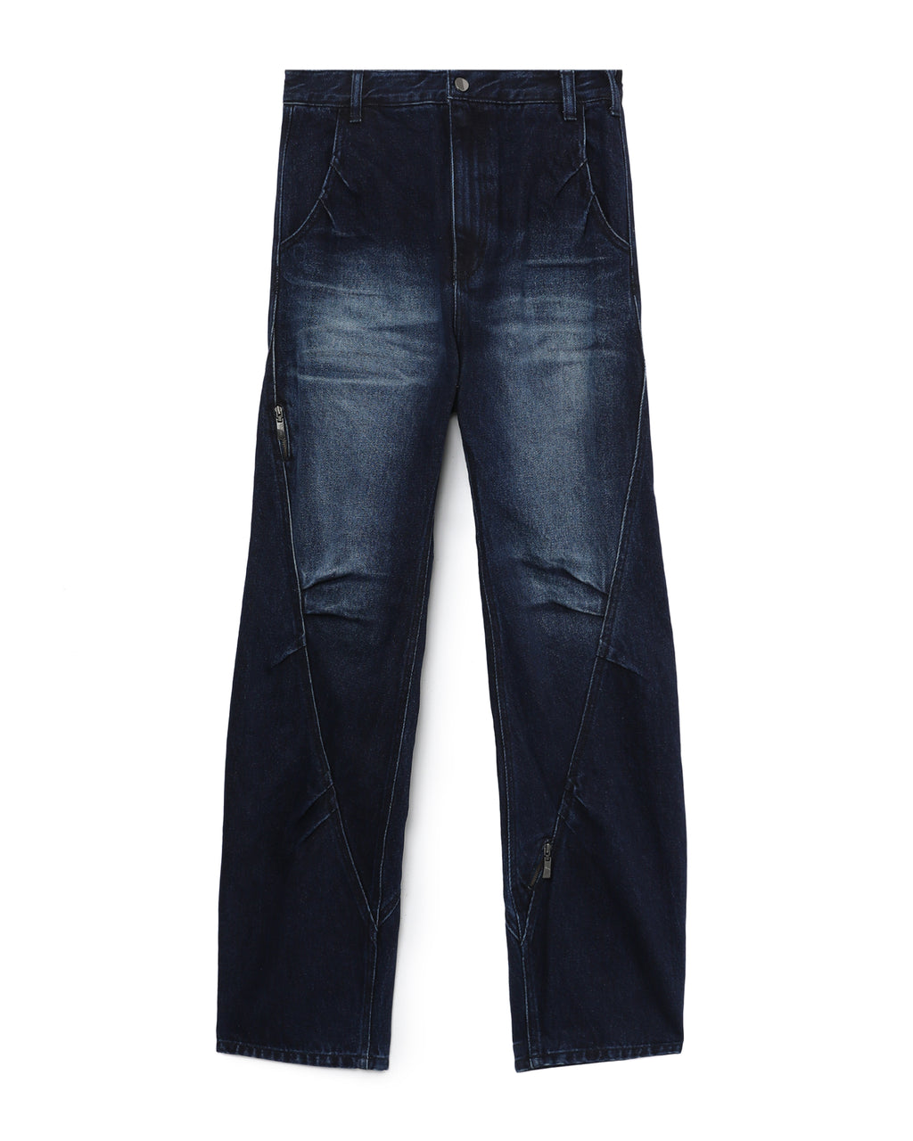 Panelled jeans