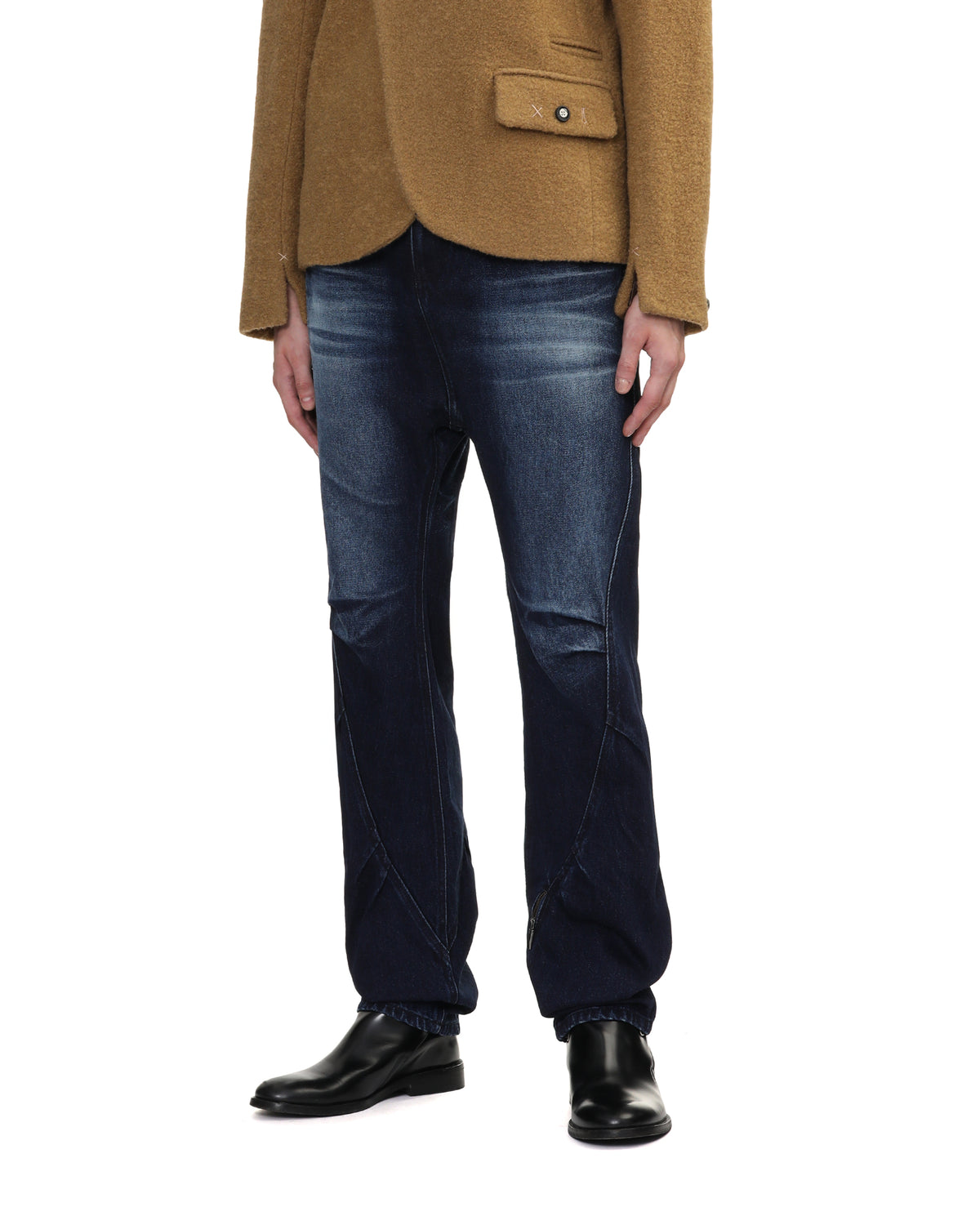 Panelled jeans