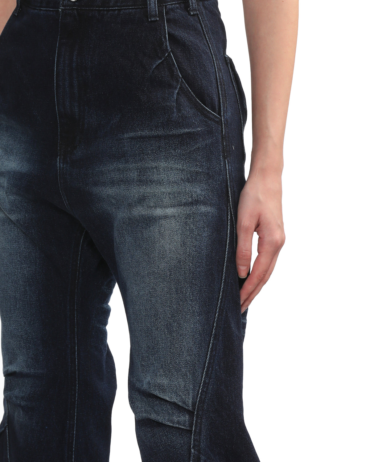 Panelled jeans