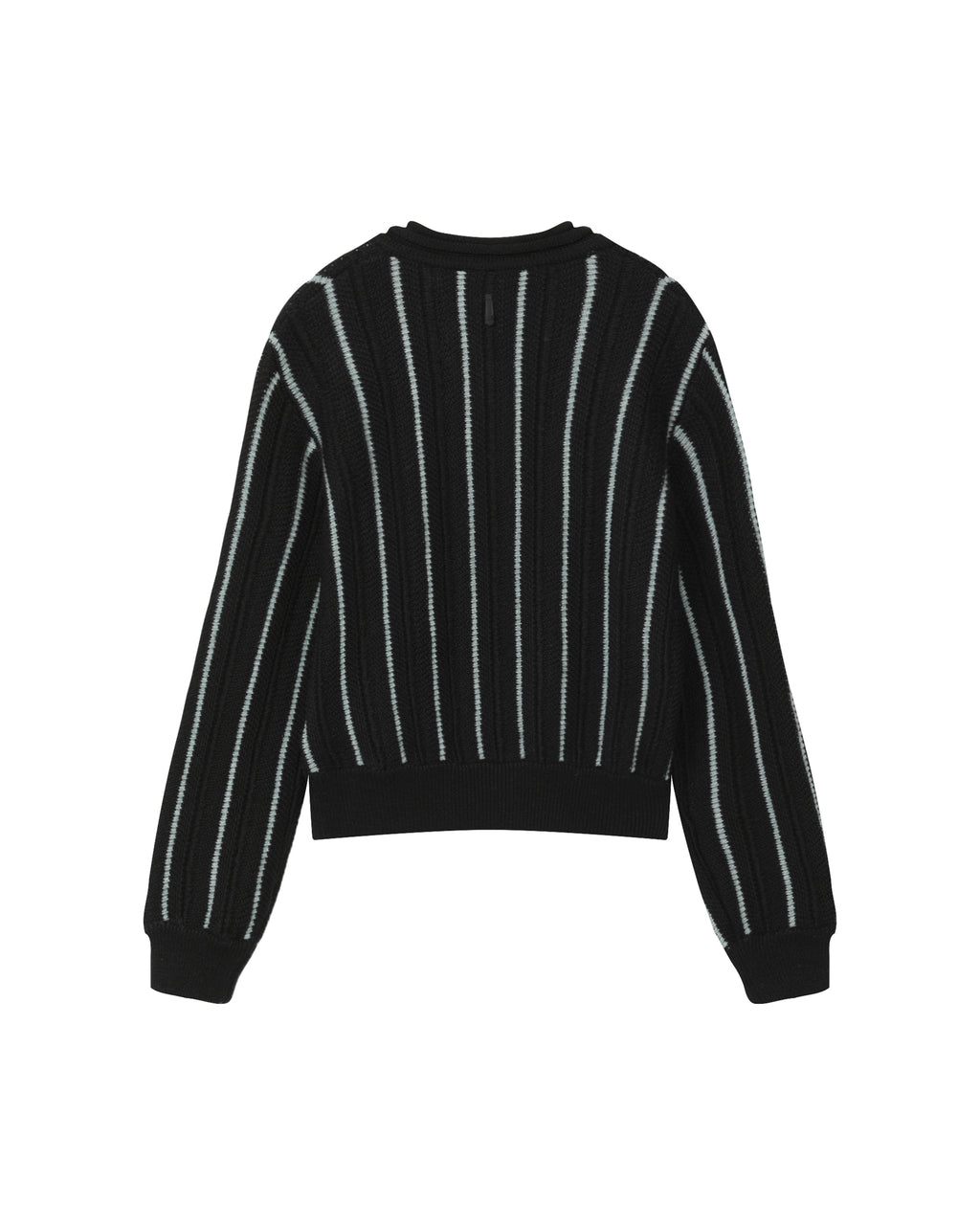 V-neck striped sweater