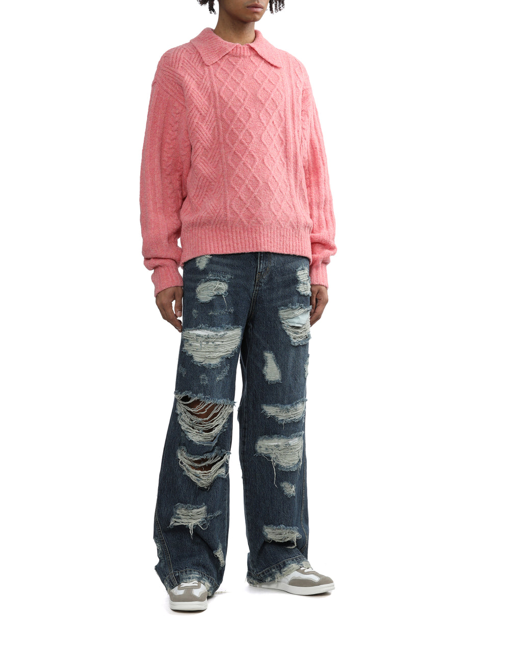 Cable knit sweater