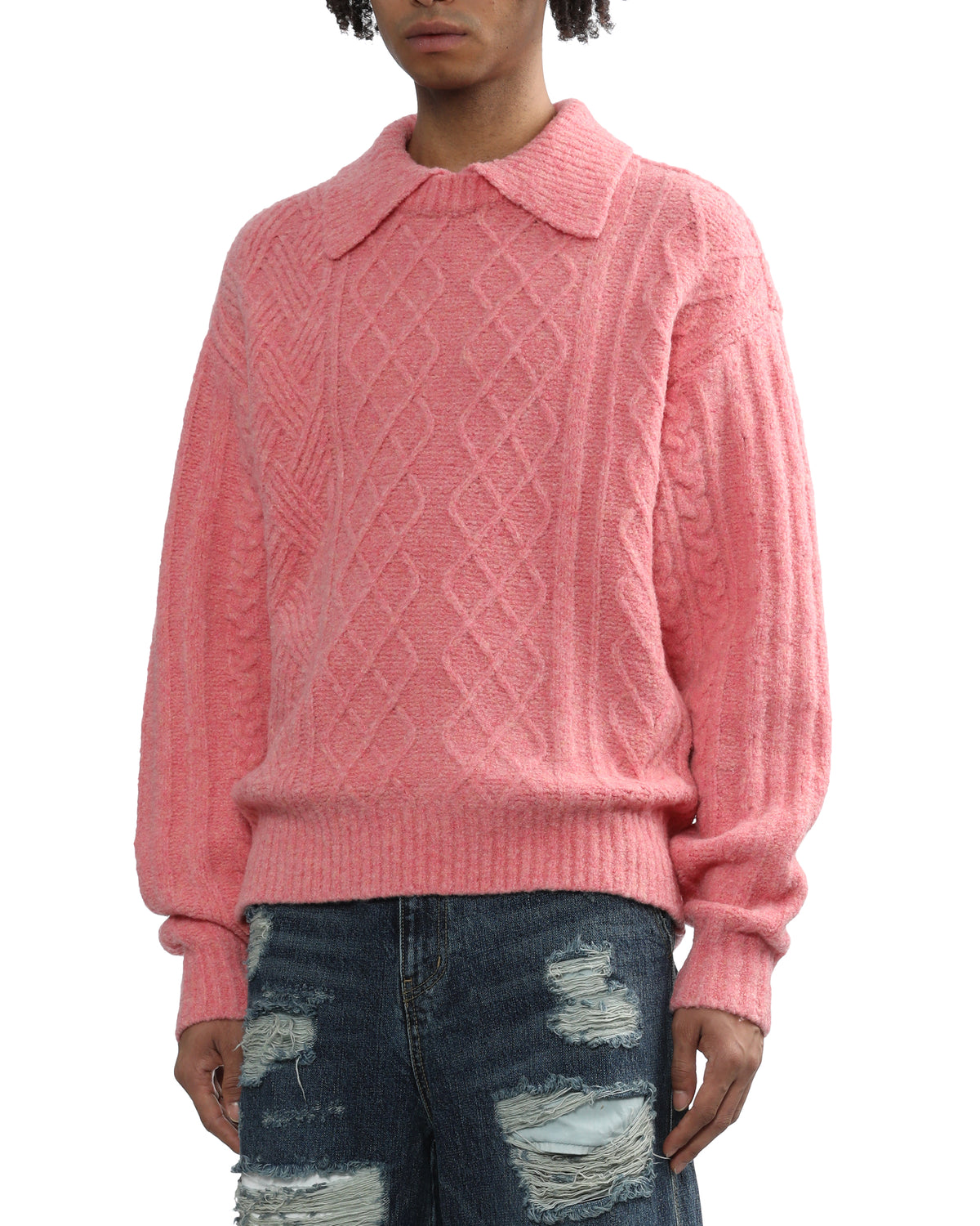 Cable knit sweater