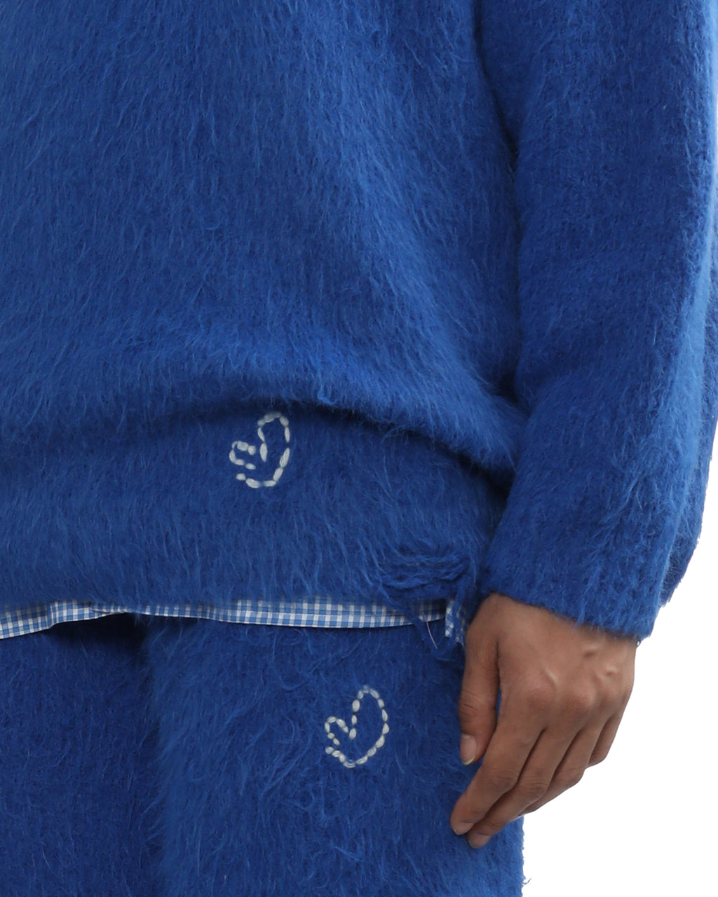 Distressed sweater