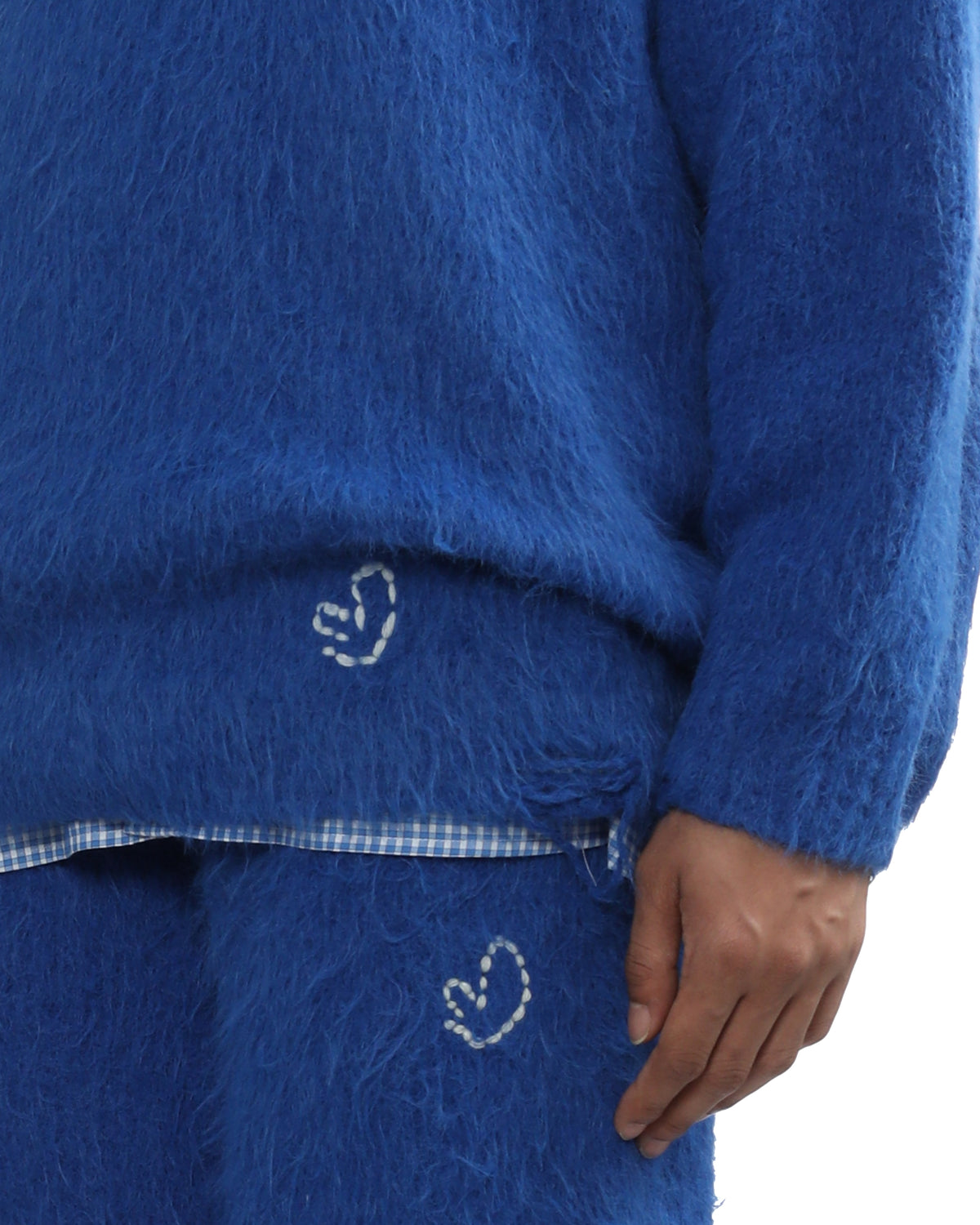 Distressed sweater