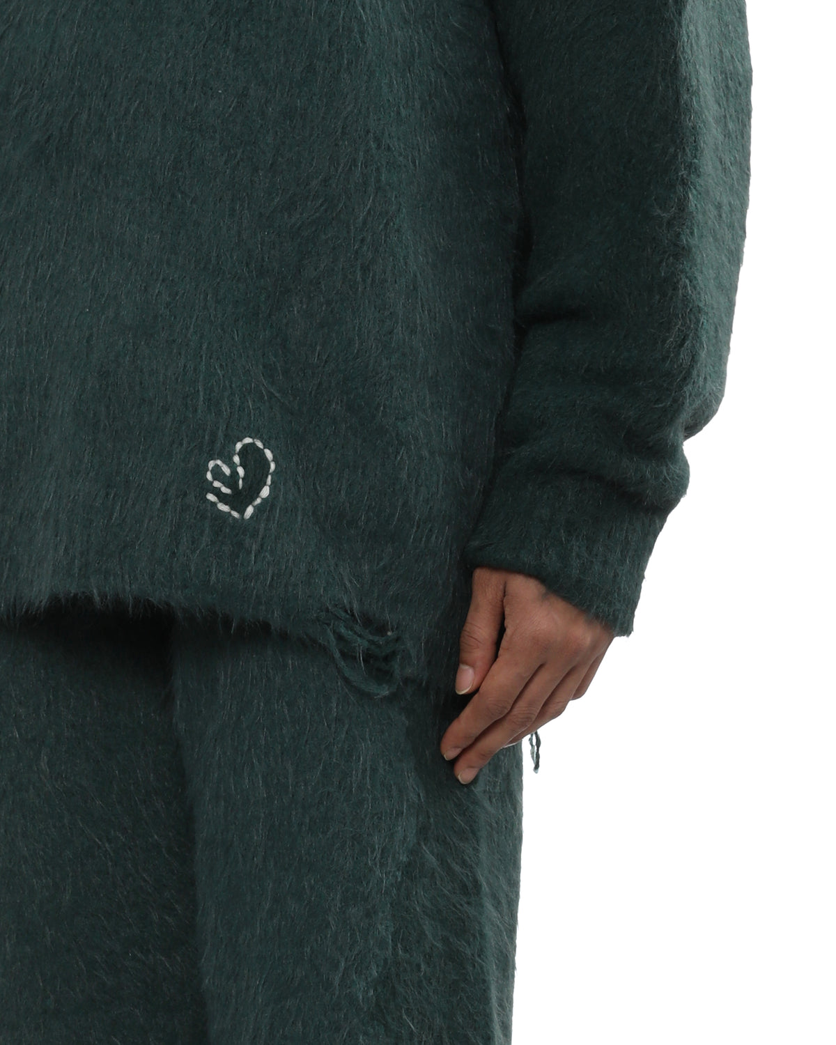 Distressed sweater