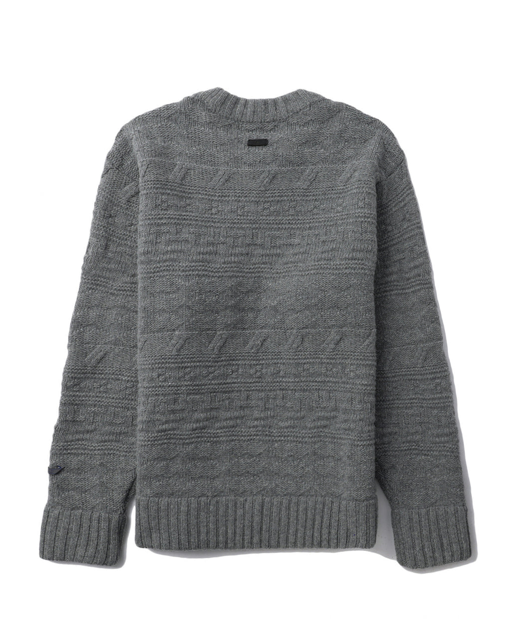 Jacquard nylon wool jumper