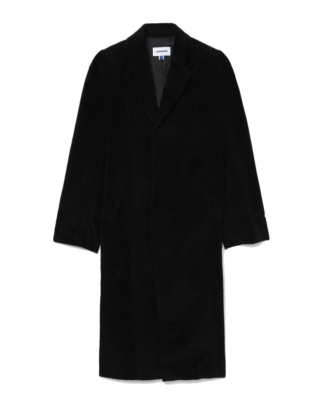 Single-breasted corduroy coat