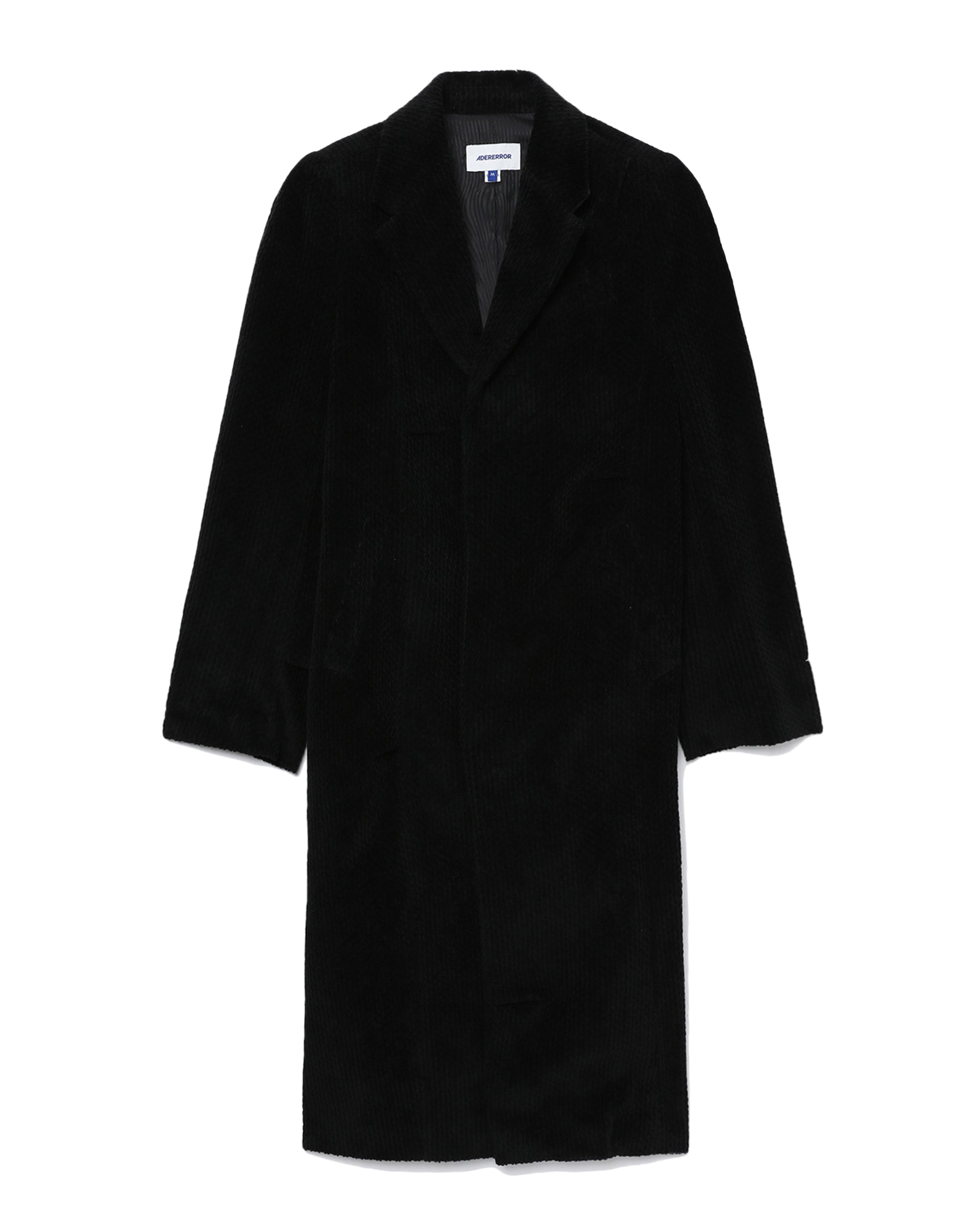 Single-breasted corduroy coat