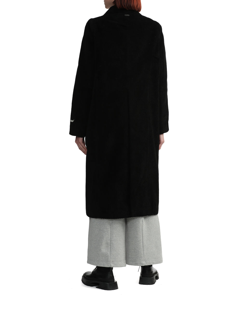 Single-breasted corduroy coat