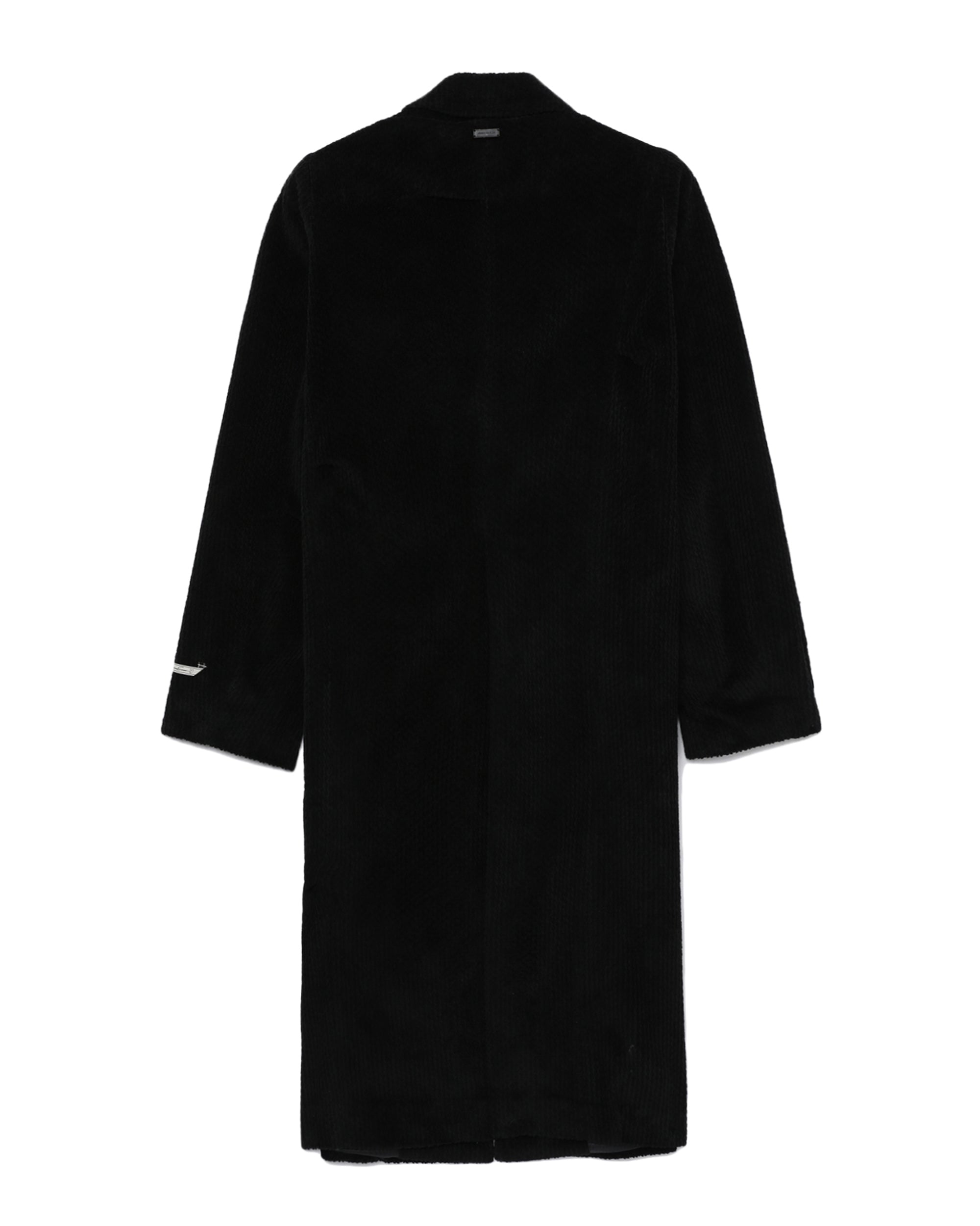 Single-breasted corduroy coat