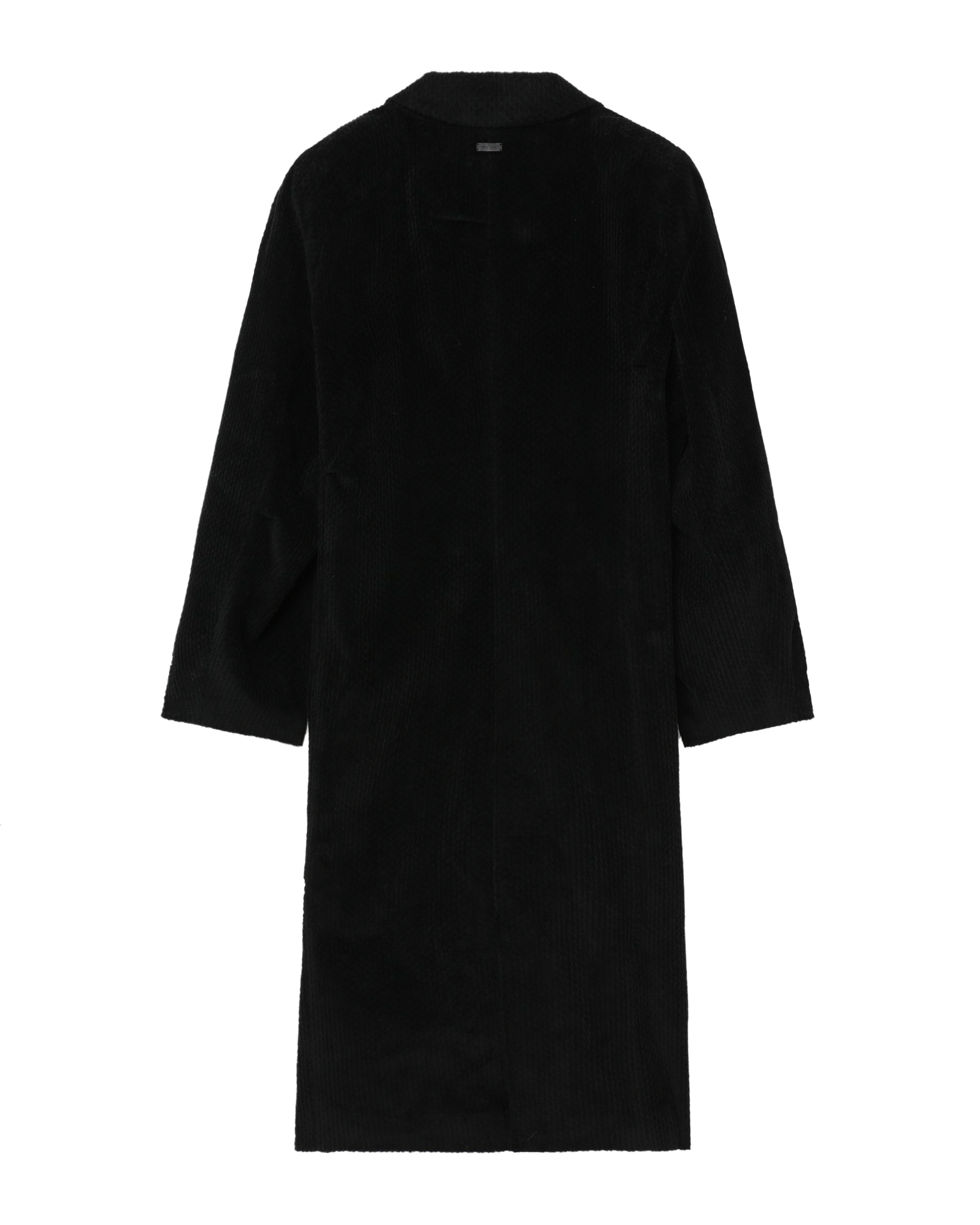 Single-breasted corduroy coat