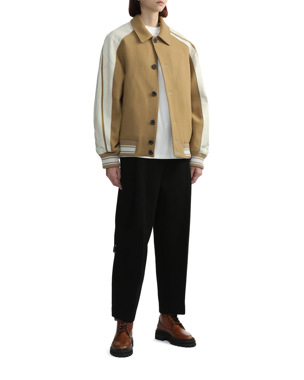 Cropped wool pants