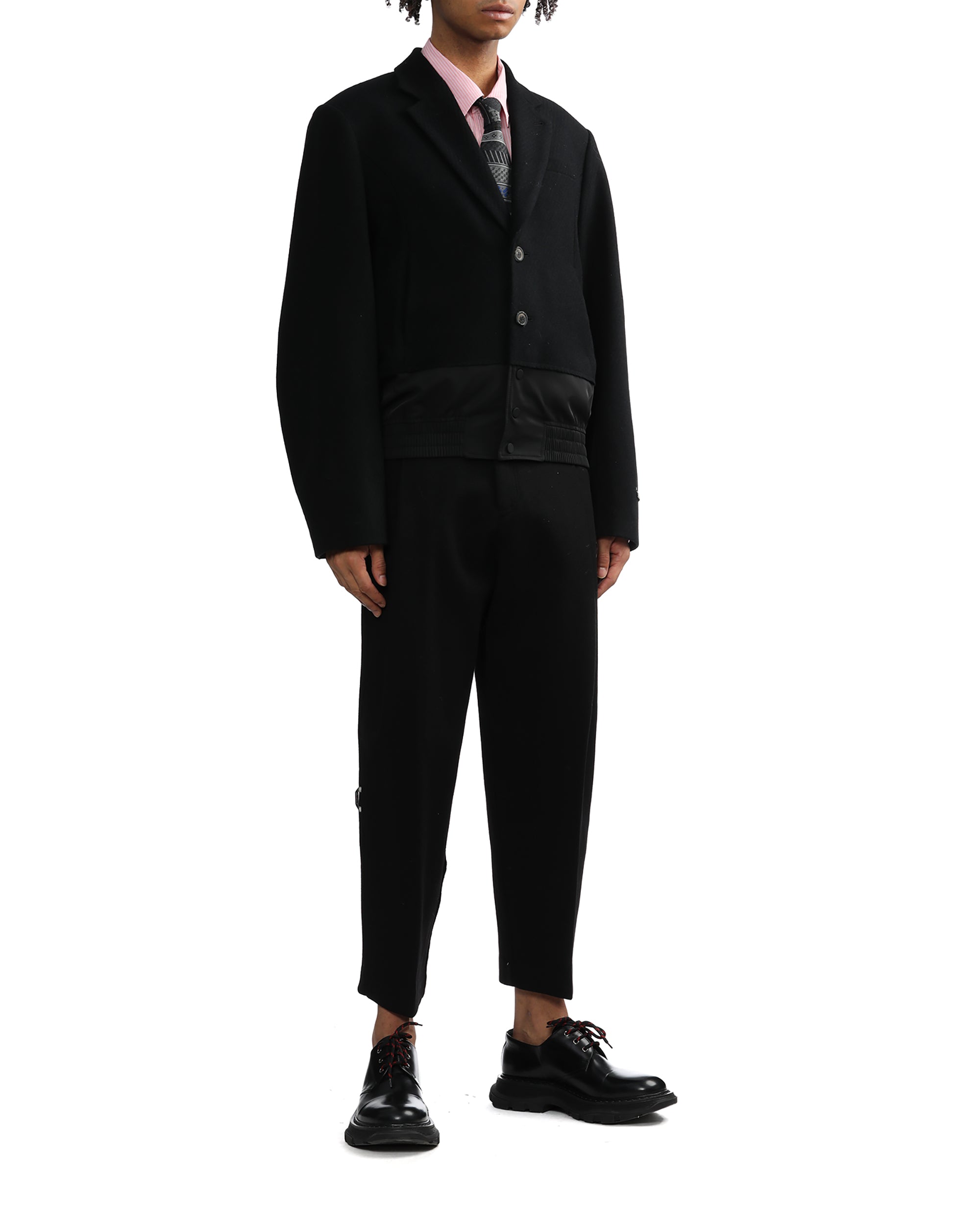 Cropped wool pants