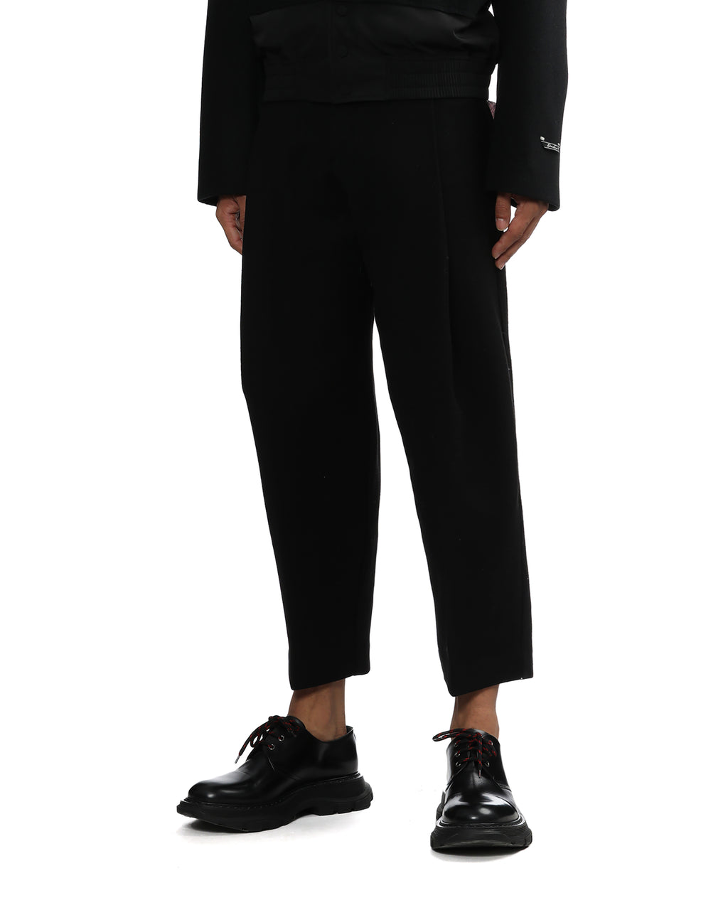 Cropped wool pants