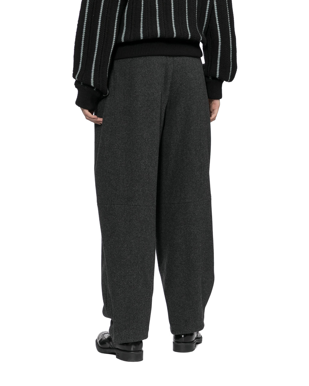 Pleated cropped pants