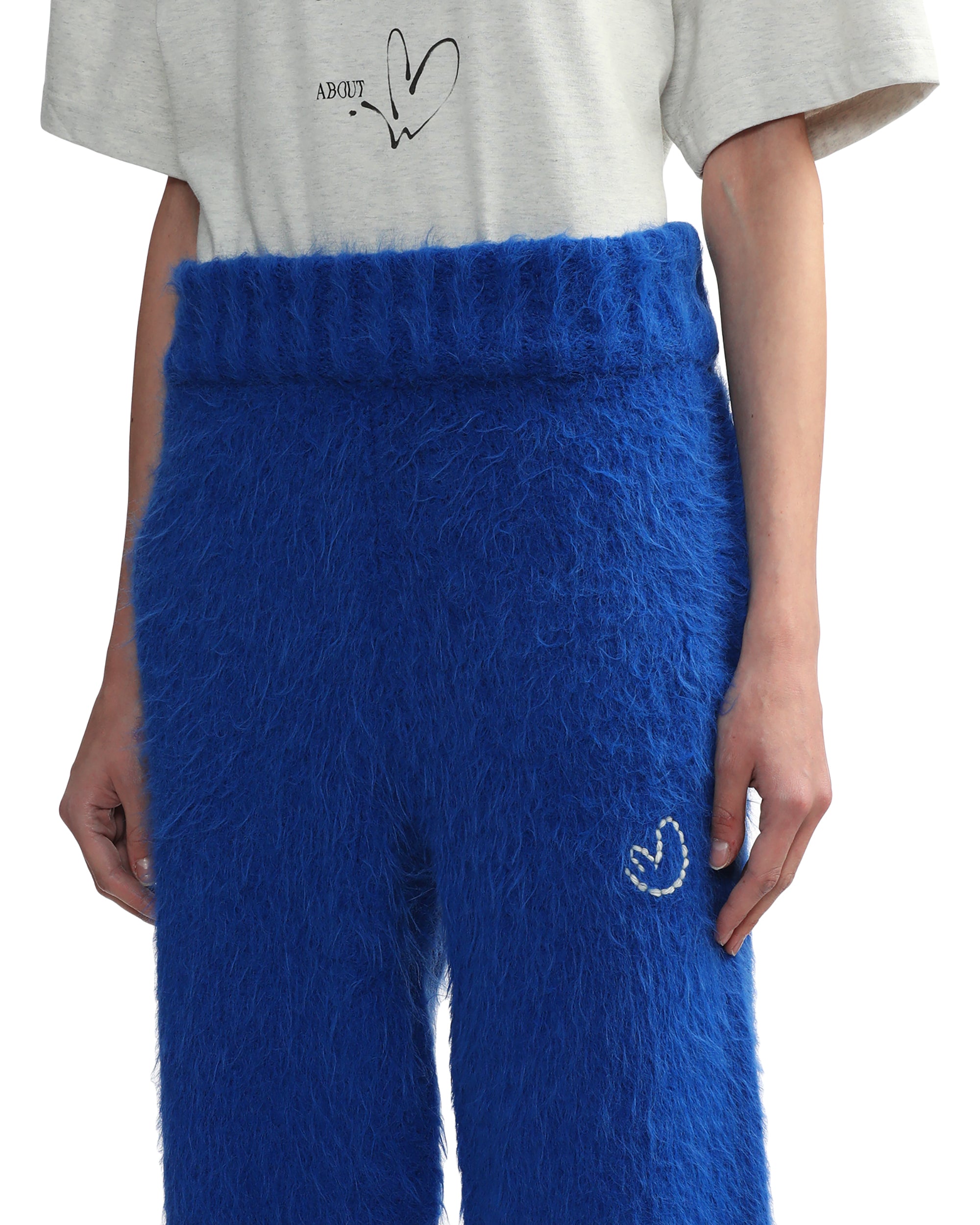 Faux fur pants