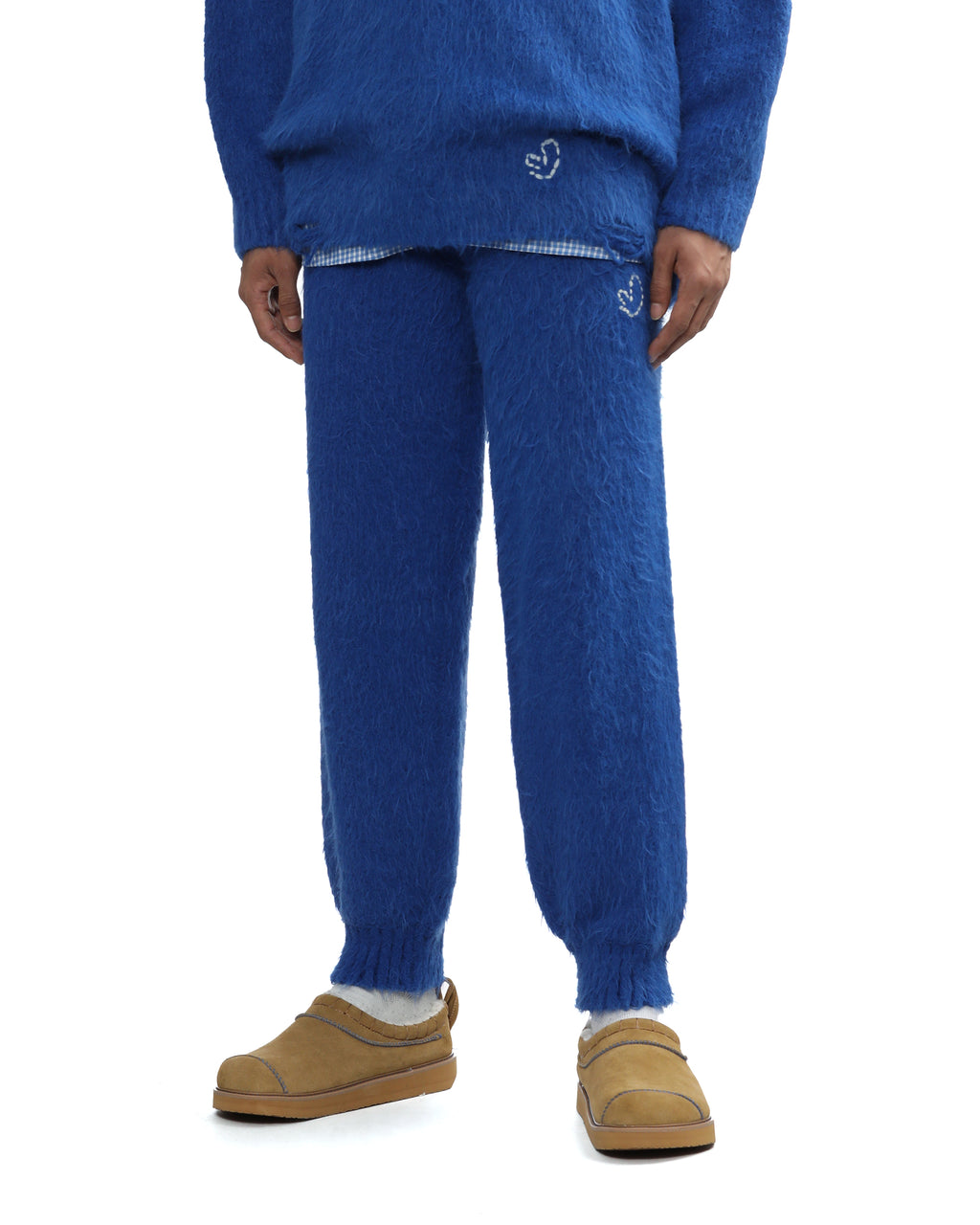 Faux fur pants