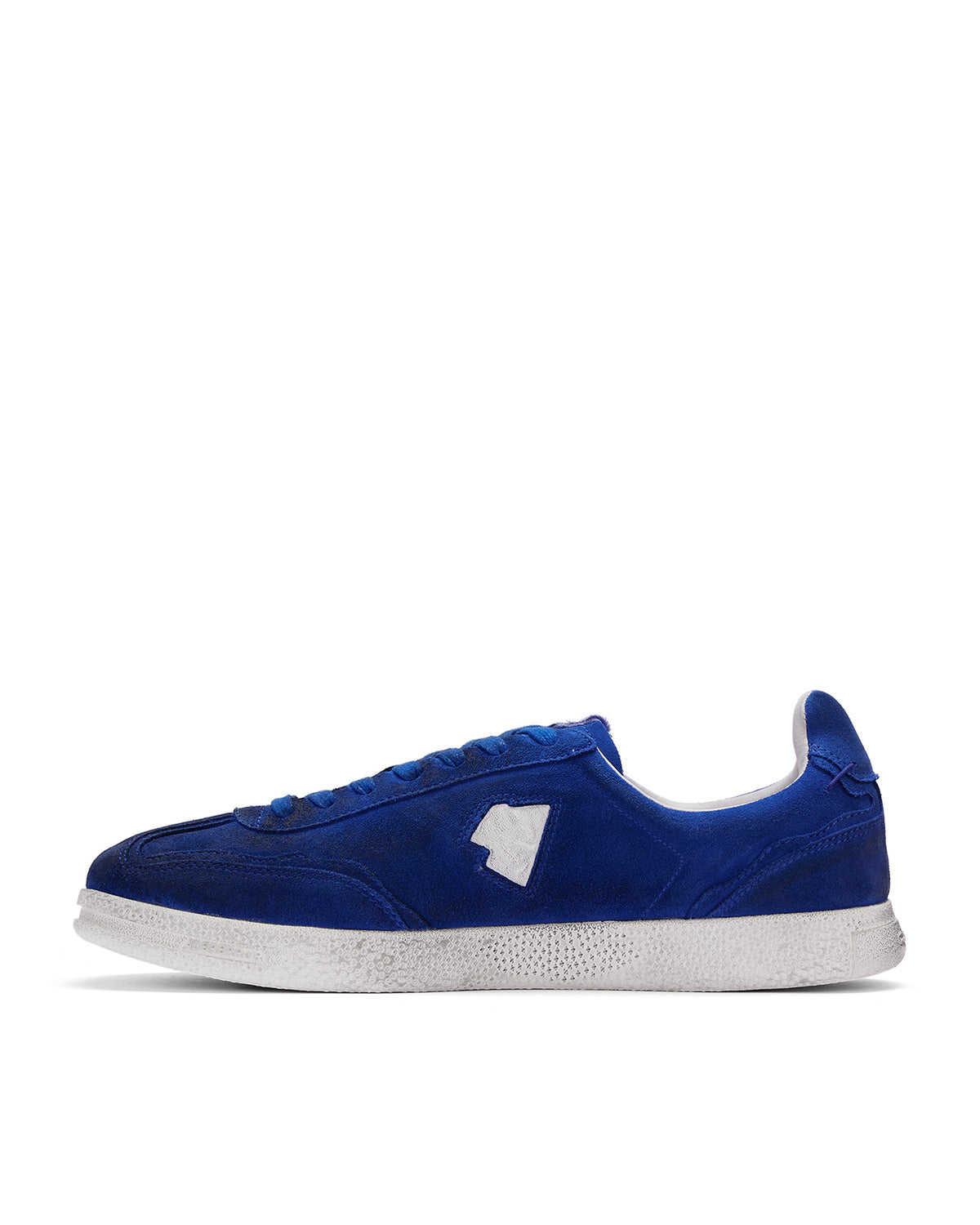 Raff logo-embroidered suede sneakers
