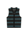 V-neck knitted vest