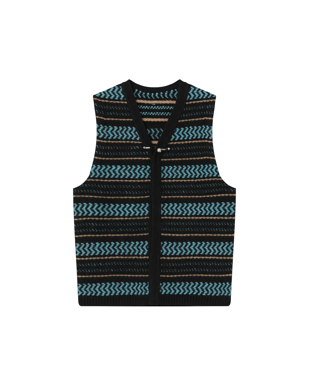 V-neck knitted vest
