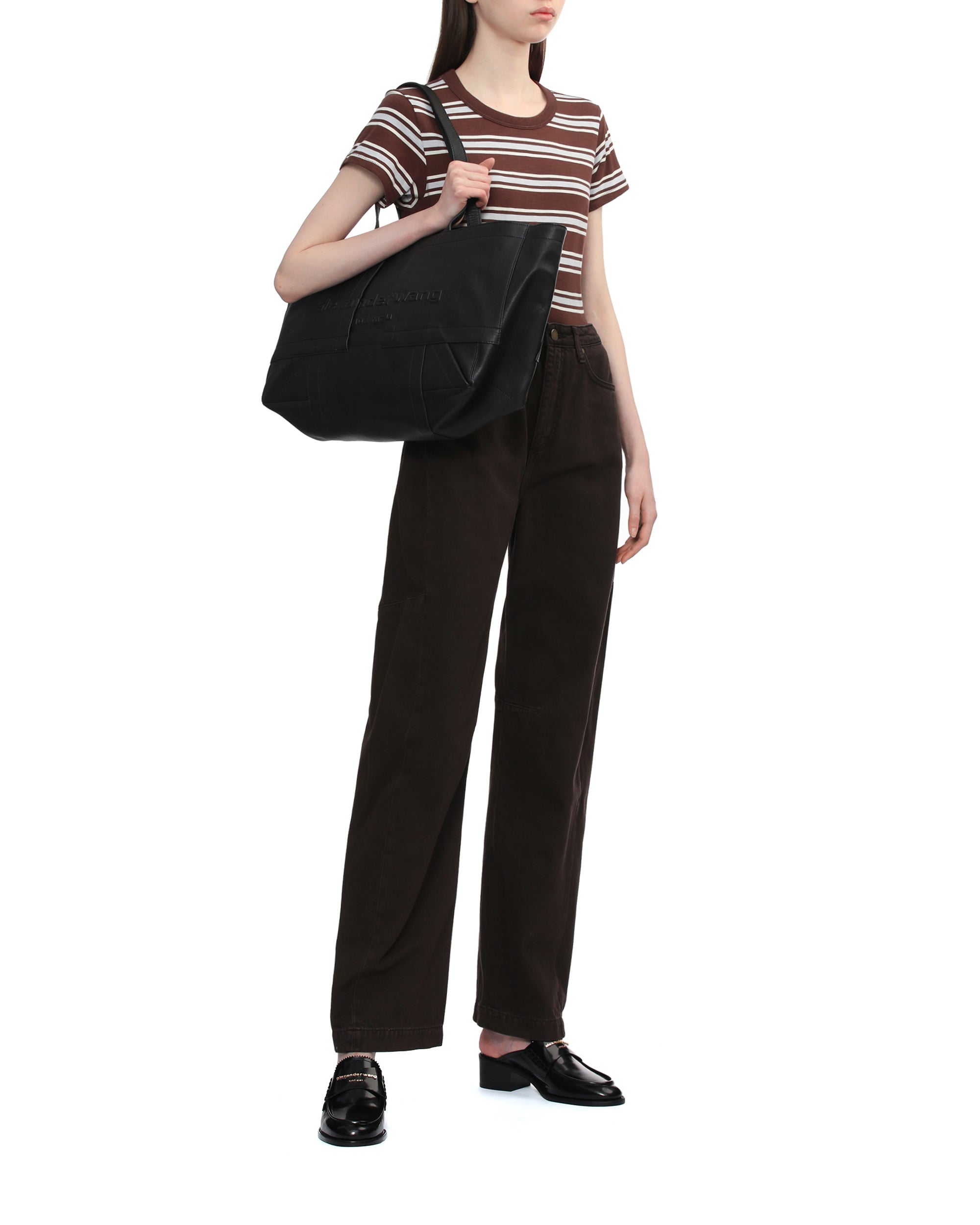 Leather tote