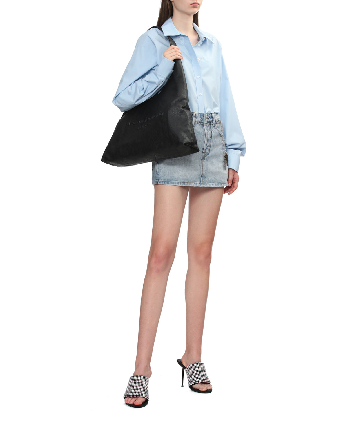 Large pike hobo bag