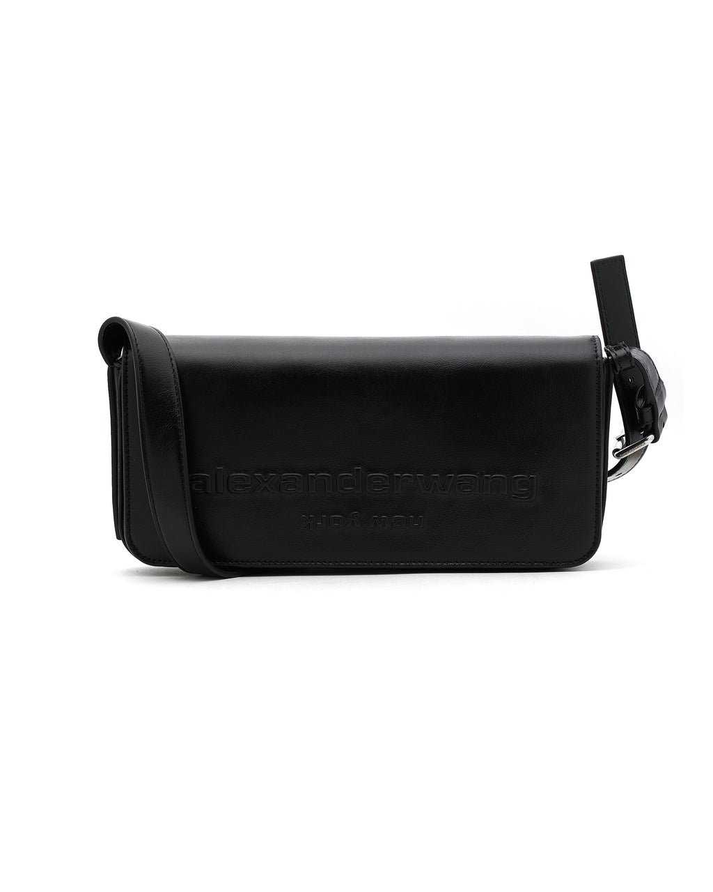 Punch flap shoulder bag