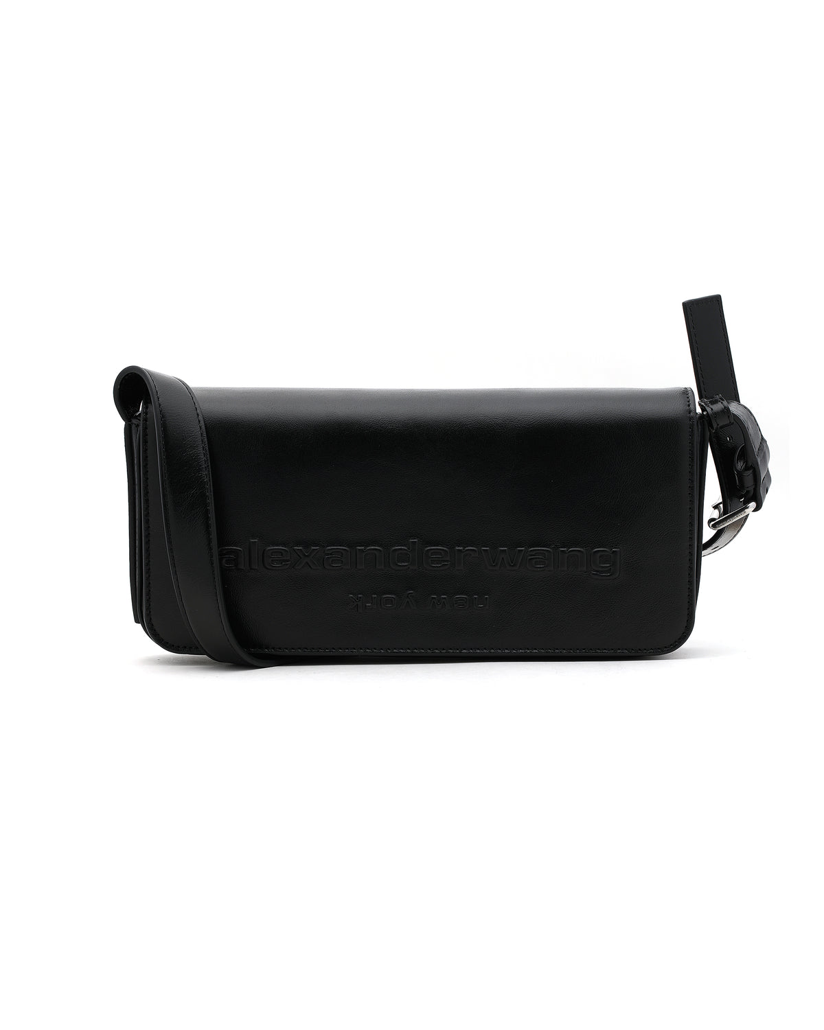 Punch flap shoulder bag