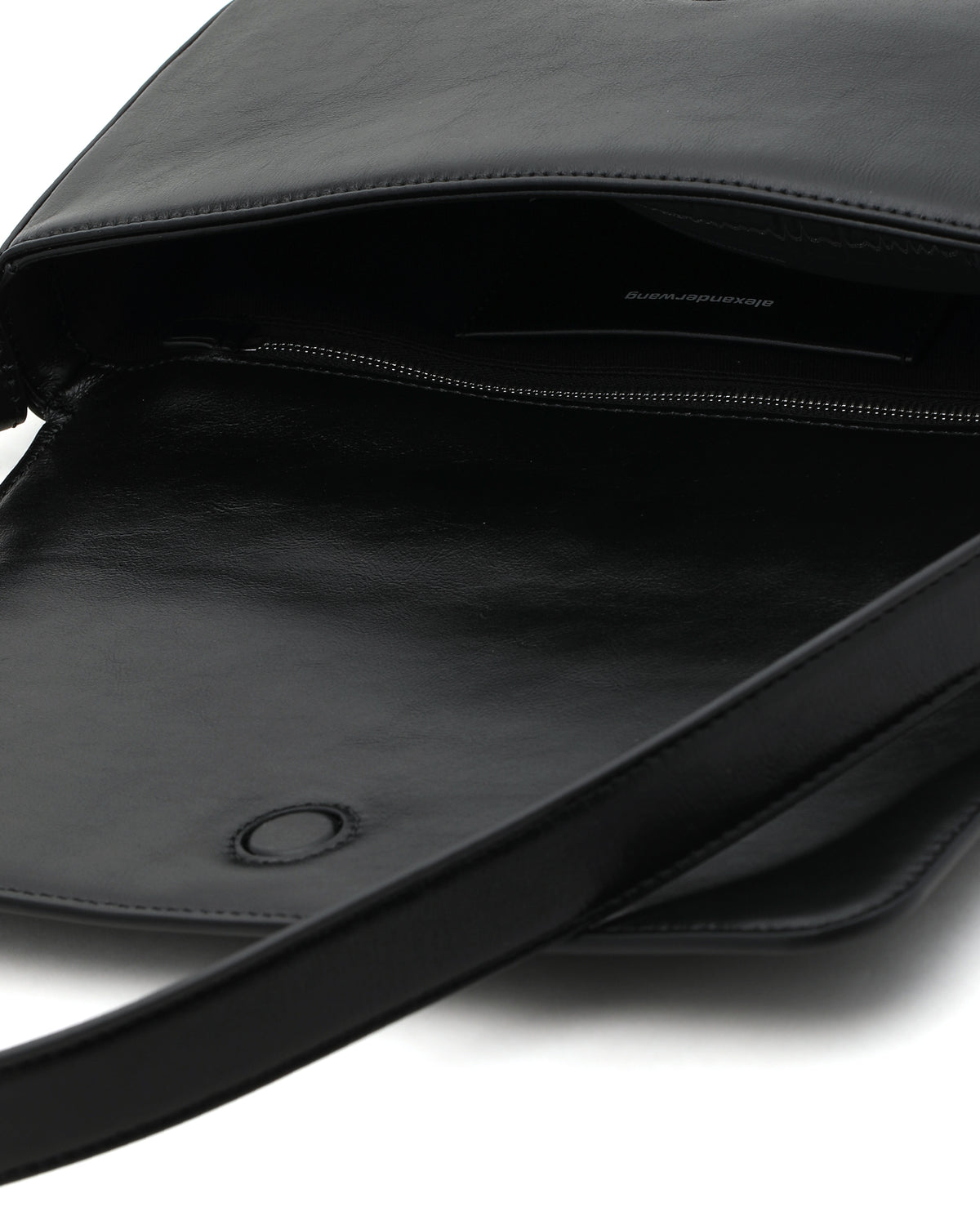 Punch flap shoulder bag