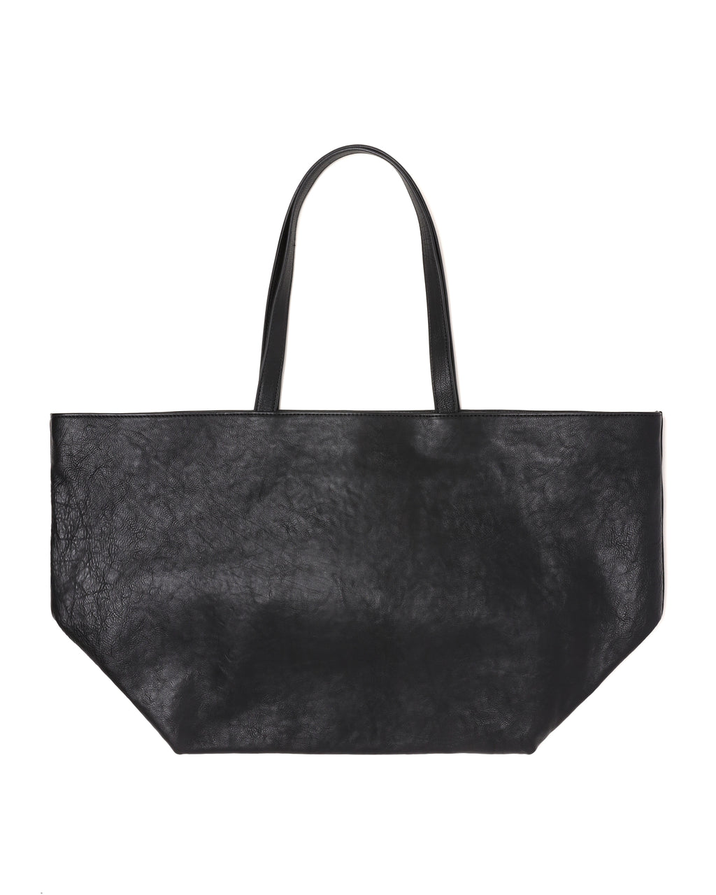 Leather punch tote bag